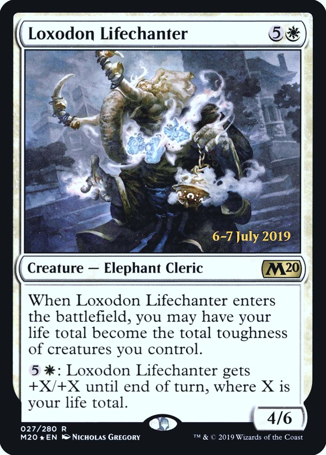 Loxodon Lifechanter [Core Set 2020 Prerelease Promos] | Deep Dive Games St. Marys