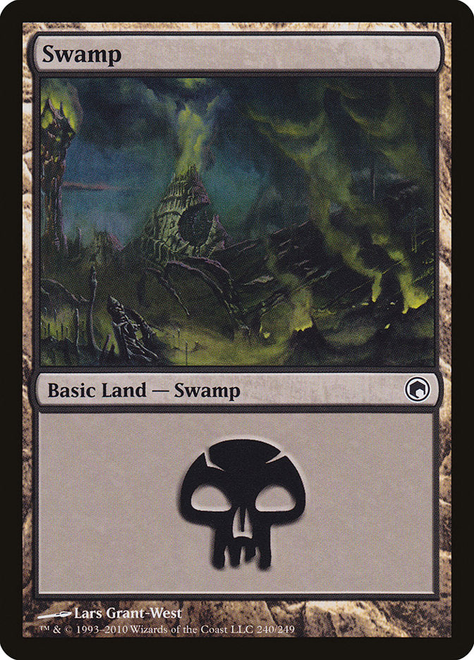 Swamp (240) [Scars of Mirrodin] | Deep Dive Games St. Marys