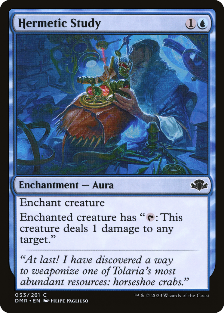 Hermetic Study [Dominaria Remastered] | Deep Dive Games St. Marys