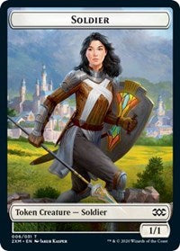 Soldier // Squirrel Double-Sided Token [Double Masters Tokens] | Deep Dive Games St. Marys