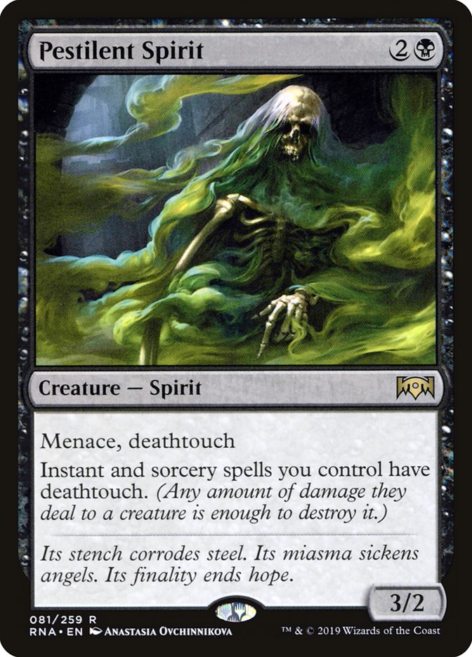 Pestilent Spirit [Ravnica Allegiance] | Deep Dive Games St. Marys