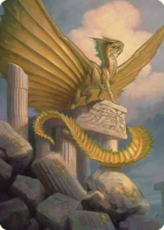 Ancient Gold Dragon Art Card (05) [Commander Legends: Battle for Baldur's Gate Art Series] | Deep Dive Games St. Marys