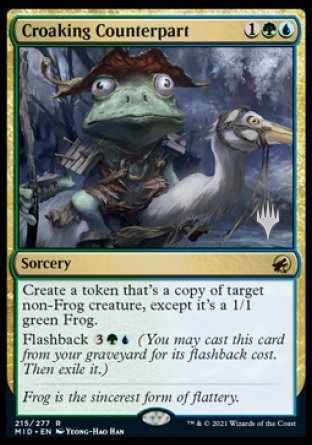 Croaking Counterpart (Promo Pack) [Innistrad: Midnight Hunt Promos] | Deep Dive Games St. Marys