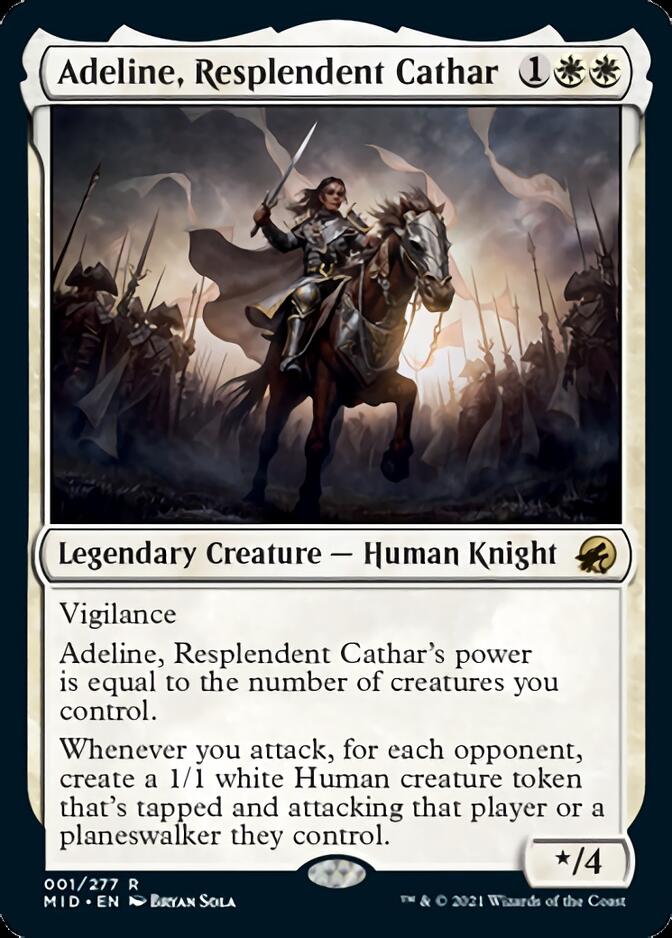 Adeline, Resplendent Cathar [Innistrad: Midnight Hunt] | Deep Dive Games St. Marys