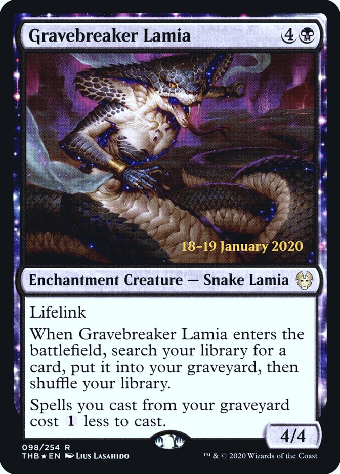 Gravebreaker Lamia [Theros Beyond Death Prerelease Promos] | Deep Dive Games St. Marys