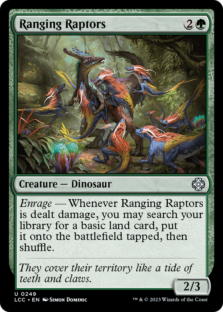 Ranging Raptors [The Lost Caverns of Ixalan Commander] | Deep Dive Games St. Marys
