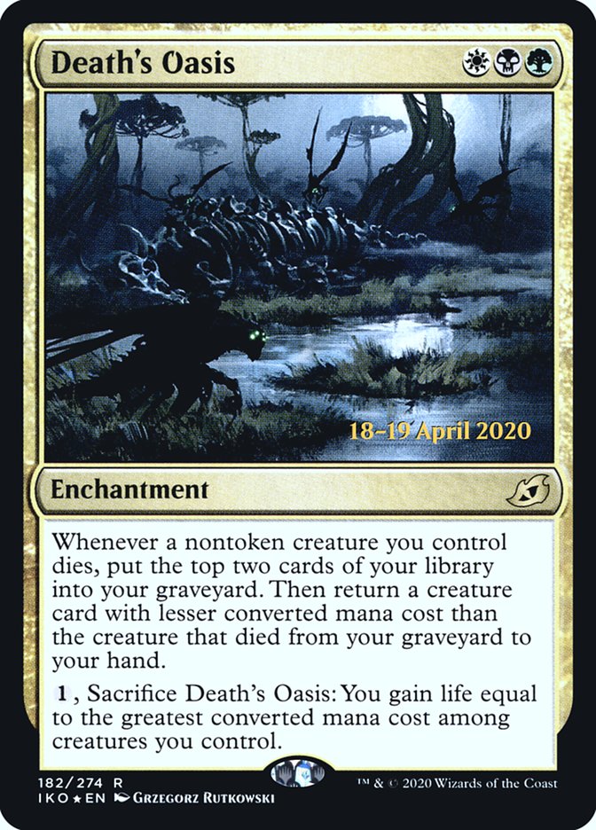 Death's Oasis [Ikoria: Lair of Behemoths Prerelease Promos] | Deep Dive Games St. Marys