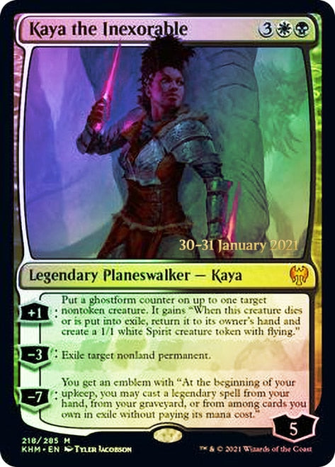 Kaya the Inexorable [Kaldheim Prerelease Promos] | Deep Dive Games St. Marys