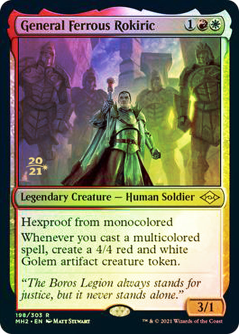 General Ferrous Rokiric [Modern Horizons 2 Prerelease Promos] | Deep Dive Games St. Marys