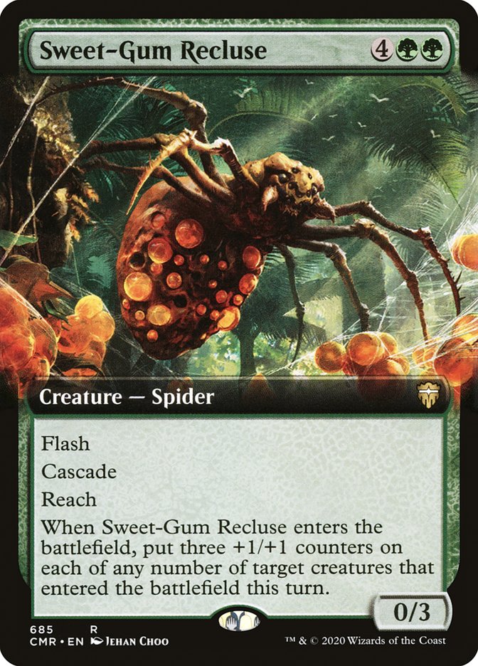 Sweet-Gum Recluse (Extended Art) [Commander Legends] | Deep Dive Games St. Marys