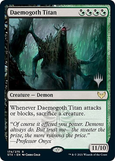 Daemogoth Titan (Promo Pack) [Strixhaven: School of Mages Promos] | Deep Dive Games St. Marys