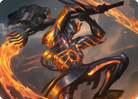 Forgehammer Centurion Art Card [Phyrexia: All Will Be One Art Series] | Deep Dive Games St. Marys