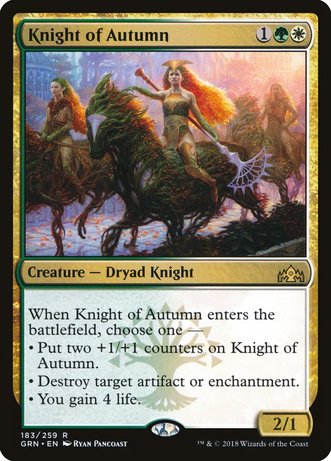 Knight of Autumn [Guilds of Ravnica] | Deep Dive Games St. Marys