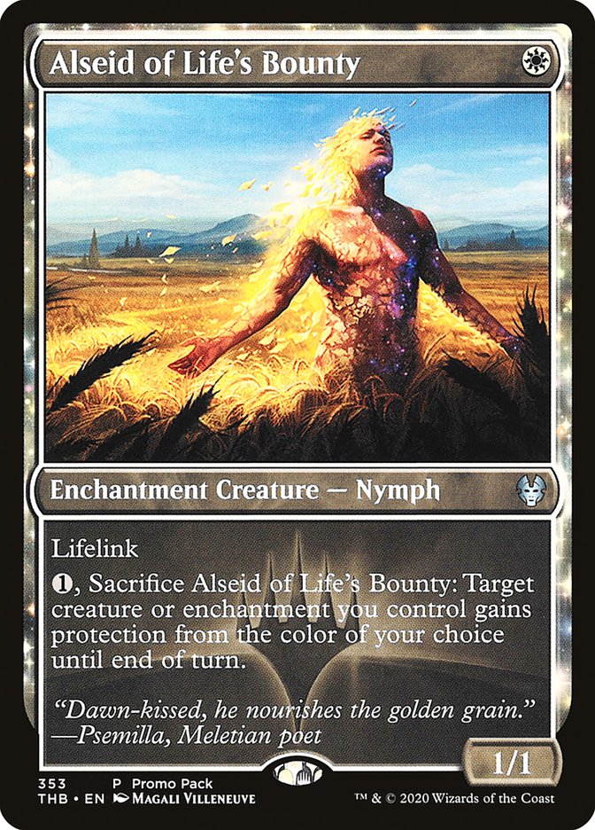 Alseid of Life's Bounty (Promo Pack) [Theros Beyond Death Promos] | Deep Dive Games St. Marys