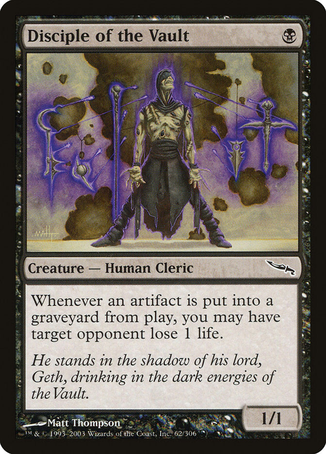 Disciple of the Vault [Mirrodin] | Deep Dive Games St. Marys
