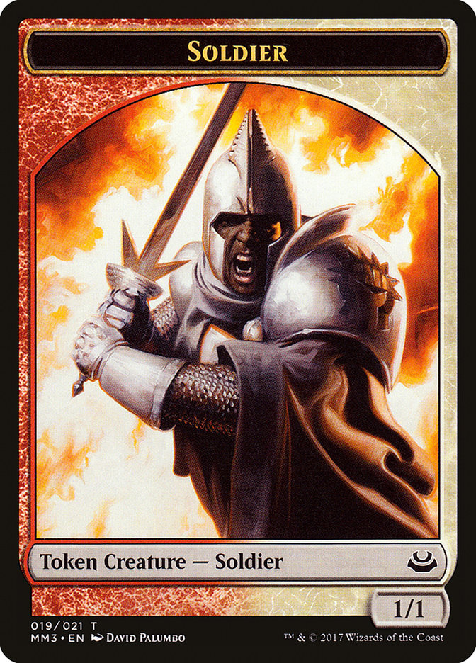 Soldier Token (019/021) [Modern Masters 2017 Tokens] | Deep Dive Games St. Marys