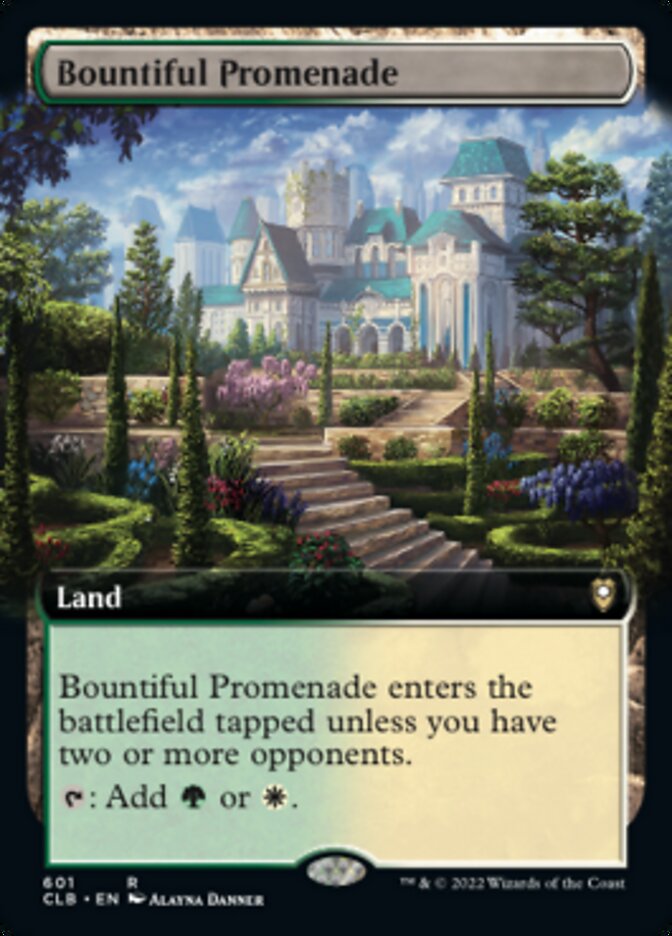 Bountiful Promenade (Extended Art) [Commander Legends: Battle for Baldur's Gate] | Deep Dive Games St. Marys