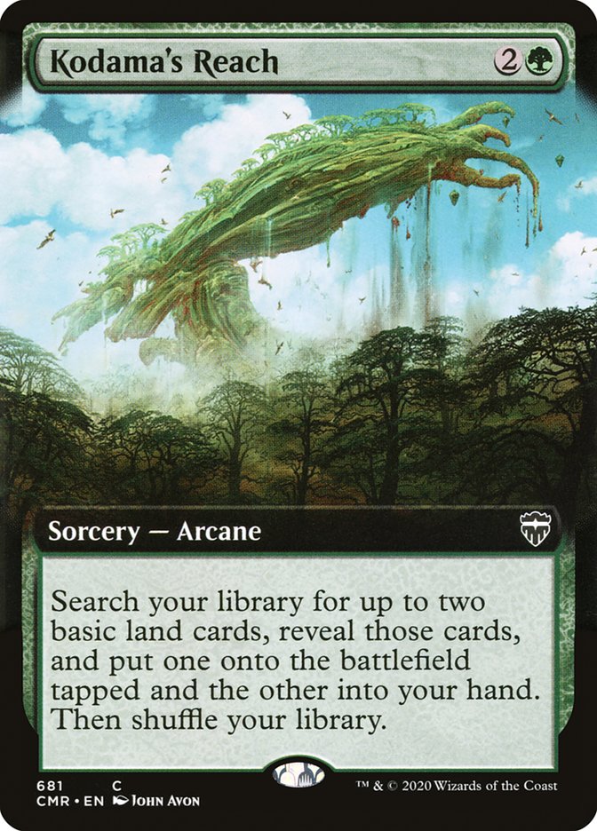 Kodama's Reach (Extended Art) [Commander Legends] | Deep Dive Games St. Marys