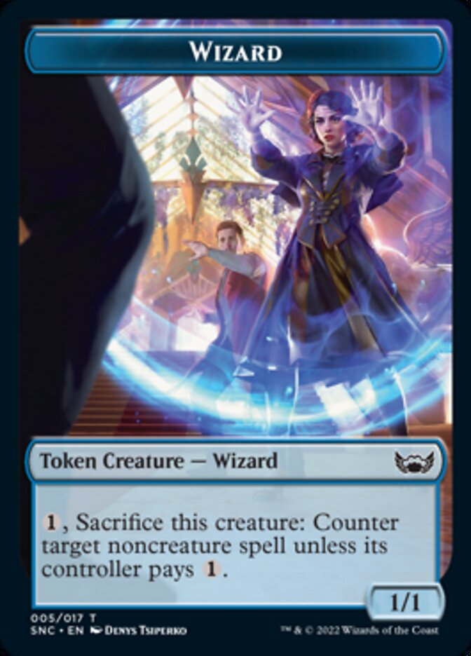 Wizard Token [Streets of New Capenna Tokens] | Deep Dive Games St. Marys