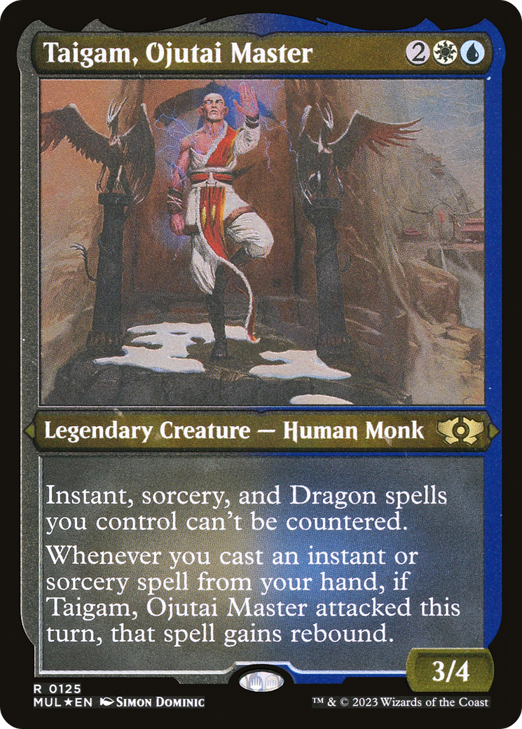 Taigam, Ojutai Master (Foil Etched) [Multiverse Legends] | Deep Dive Games St. Marys