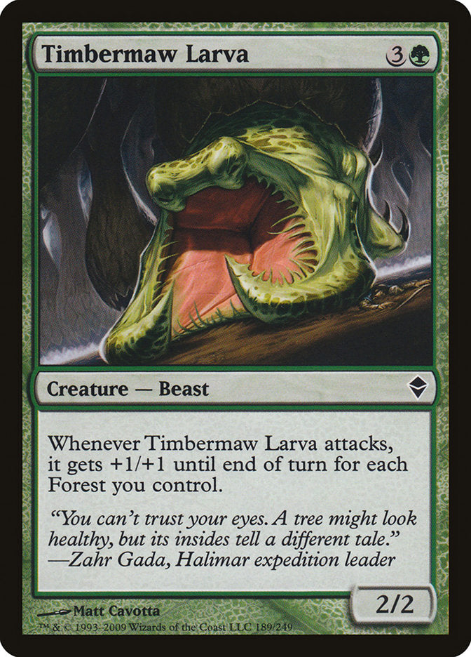 Timbermaw Larva [Zendikar] | Deep Dive Games St. Marys