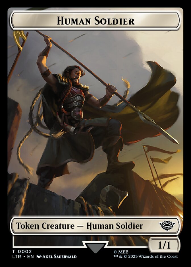 Human Soldier Token (02) [The Lord of the Rings: Tales of Middle-Earth Tokens] | Deep Dive Games St. Marys