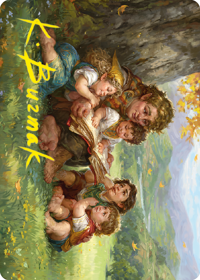 Samwise Gamgee Art Card (19/81) (Gold-Stamped Signature) [The Lord of the Rings: Tales of Middle-earth Art Series] | Deep Dive Games St. Marys