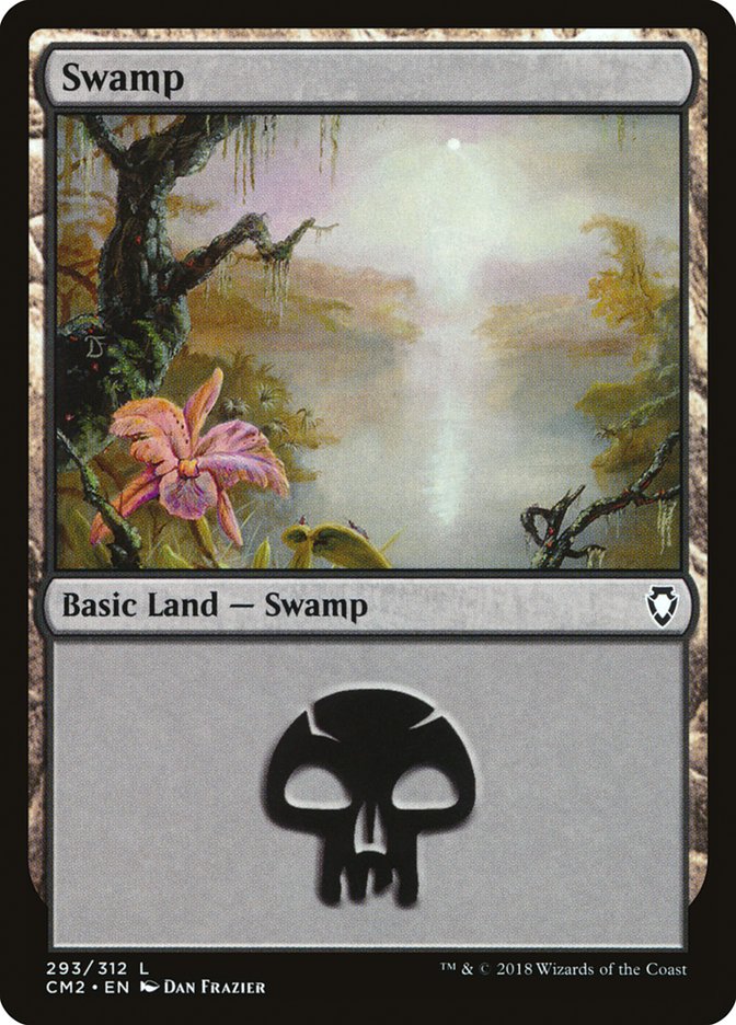 Swamp (293) [Commander Anthology Volume II] | Deep Dive Games St. Marys