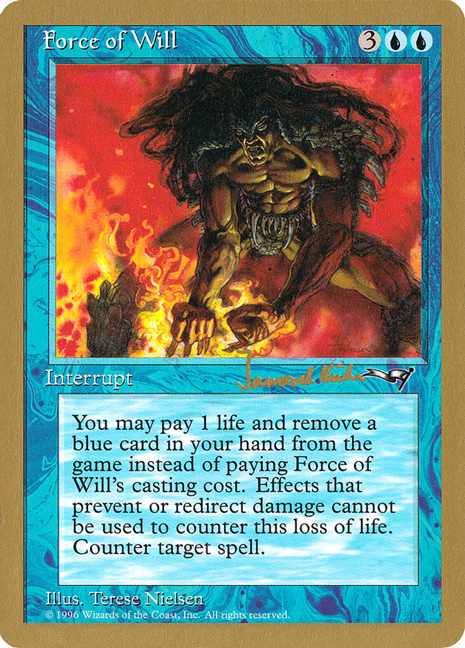 Force of Will (Janosch Kuhn) [World Championship Decks 1997] | Deep Dive Games St. Marys