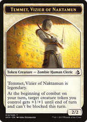 Temmet, Vizier of Naktamun // Zombie Double-Sided Token [Amonkhet Tokens] | Deep Dive Games St. Marys