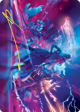 Prismari Command Art Card (Gold-Stamped Signature) [Strixhaven: School of Mages Art Series] | Deep Dive Games St. Marys
