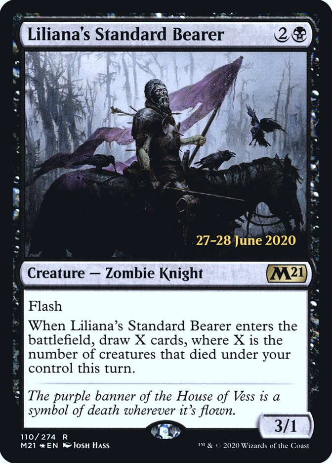 Liliana's Standard Bearer [Core Set 2021 Prerelease Promos] | Deep Dive Games St. Marys