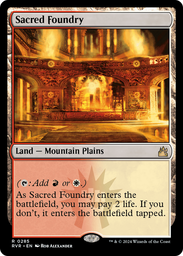 Sacred Foundry [Ravnica Remastered] | Deep Dive Games St. Marys