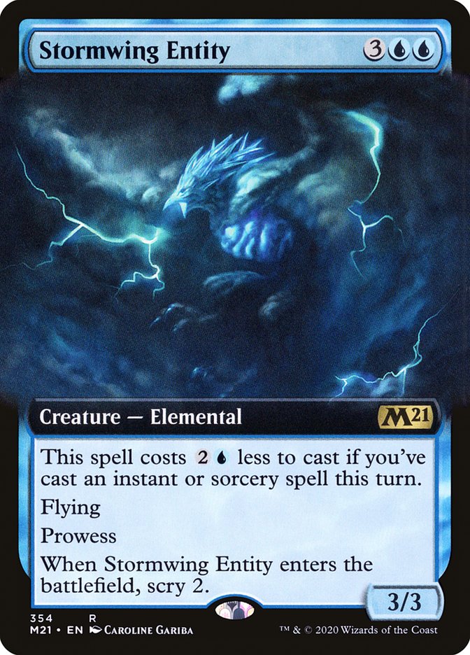 Stormwing Entity (Extended Art) [Core Set 2021] | Deep Dive Games St. Marys