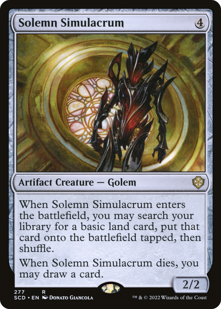 Solemn Simulacrum [Starter Commander Decks] | Deep Dive Games St. Marys
