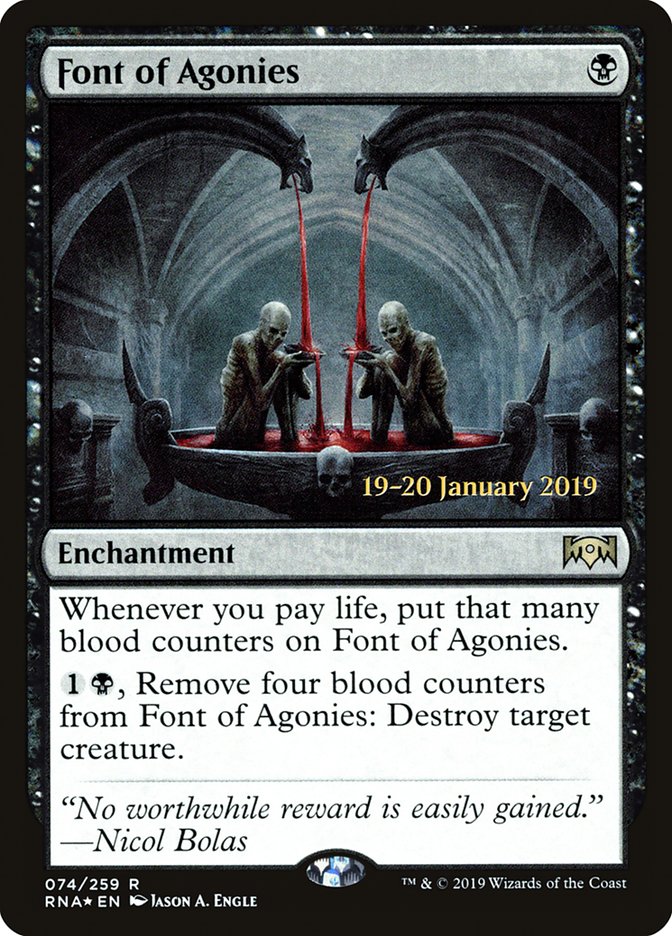 Font of Agonies [Ravnica Allegiance Prerelease Promos] | Deep Dive Games St. Marys