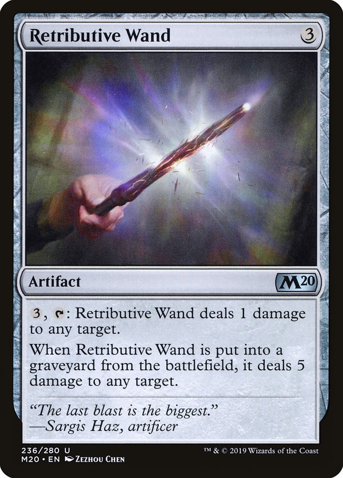 Retributive Wand [Core Set 2020] | Deep Dive Games St. Marys