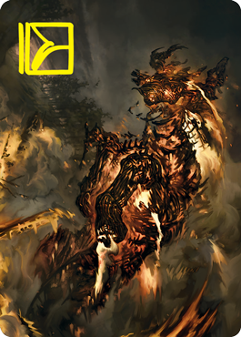 Pyre Spawn Art Card (Gold-Stamped Signature) [Innistrad: Crimson Vow Art Series] | Deep Dive Games St. Marys