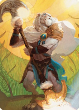 Ajani, Sleeper Agent Art Card [Dominaria United Art Series] | Deep Dive Games St. Marys