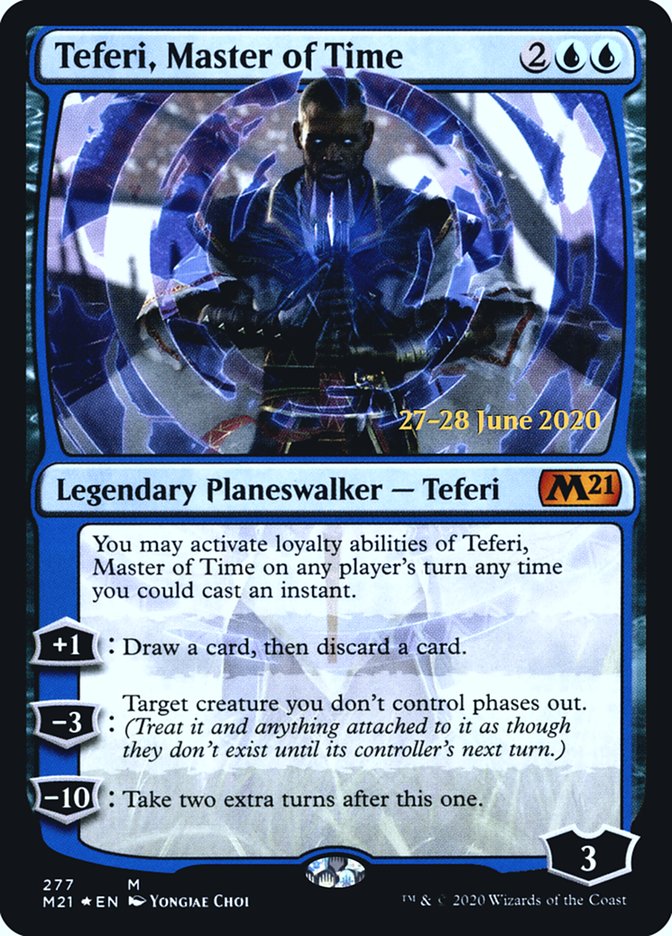 Teferi, Master of Time (277) [Core Set 2021 Prerelease Promos] | Deep Dive Games St. Marys