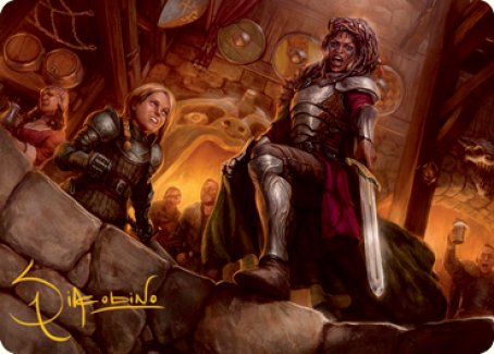 Veteran Dungeoneer Art Card (Gold-Stamped Signature) [Dungeons & Dragons: Adventures in the Forgotten Realms Art Series] | Deep Dive Games St. Marys