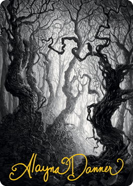 Forest 2 Art Card (Gold-Stamped Signature) [Innistrad: Midnight Hunt Art Series] | Deep Dive Games St. Marys