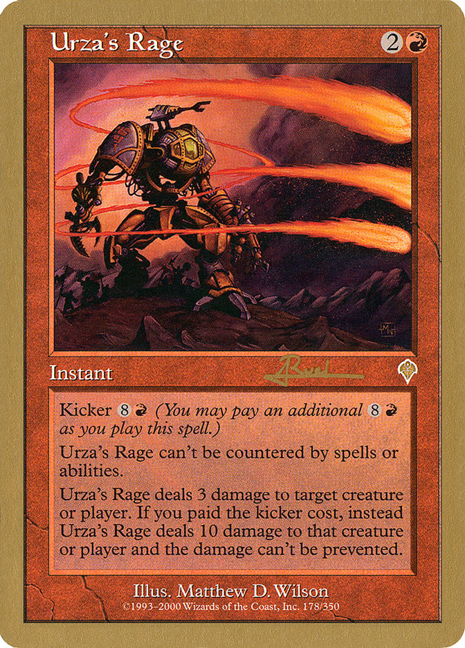 Urza's Rage (Antoine Ruel) [World Championship Decks 2001] | Deep Dive Games St. Marys