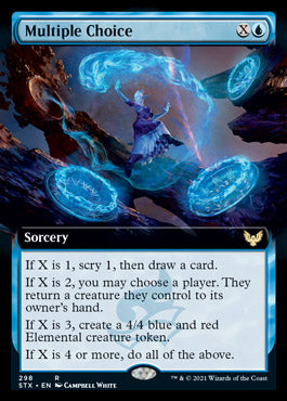 Multiple Choice (Extended Art) [Strixhaven: School of Mages] | Deep Dive Games St. Marys