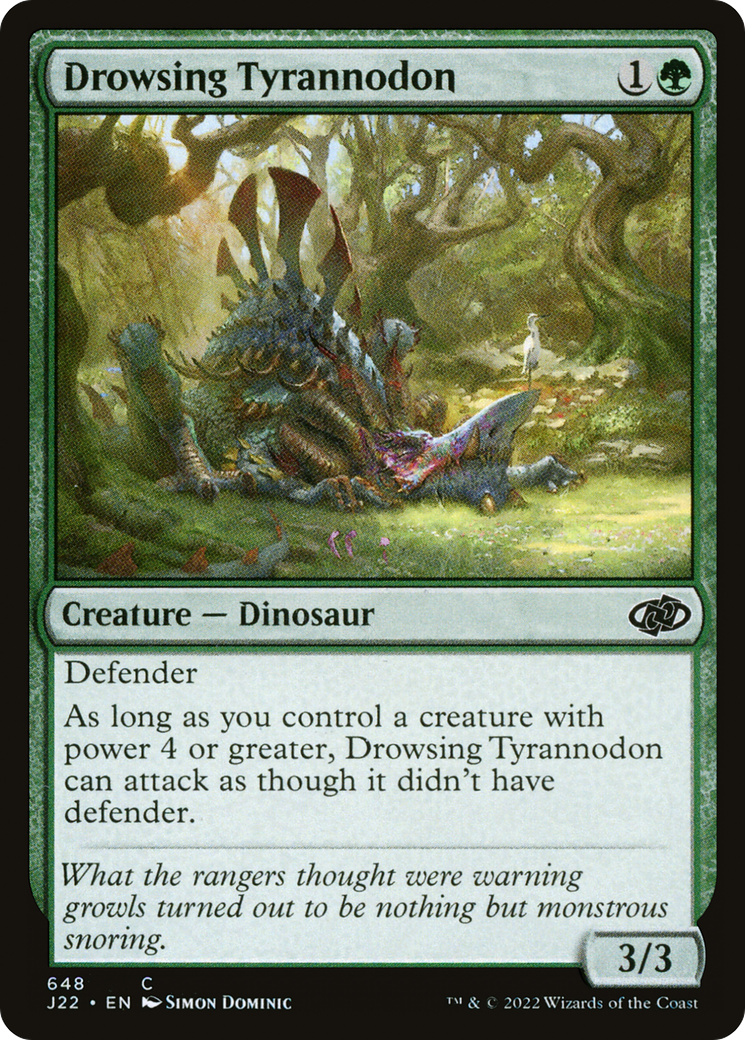 Drowsing Tyrannodon [Jumpstart 2022] | Deep Dive Games St. Marys