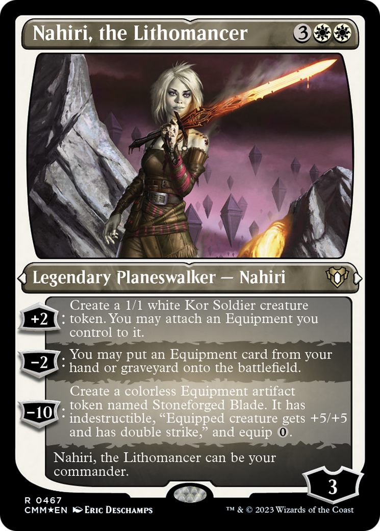 Nahiri, the Lithomancer (Foil Etched) [Commander Masters] | Deep Dive Games St. Marys