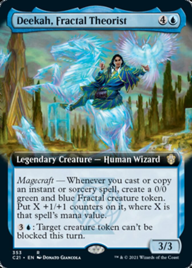 Deekah, Fractal Theorist (Extended Art) [Commander 2021] | Deep Dive Games St. Marys