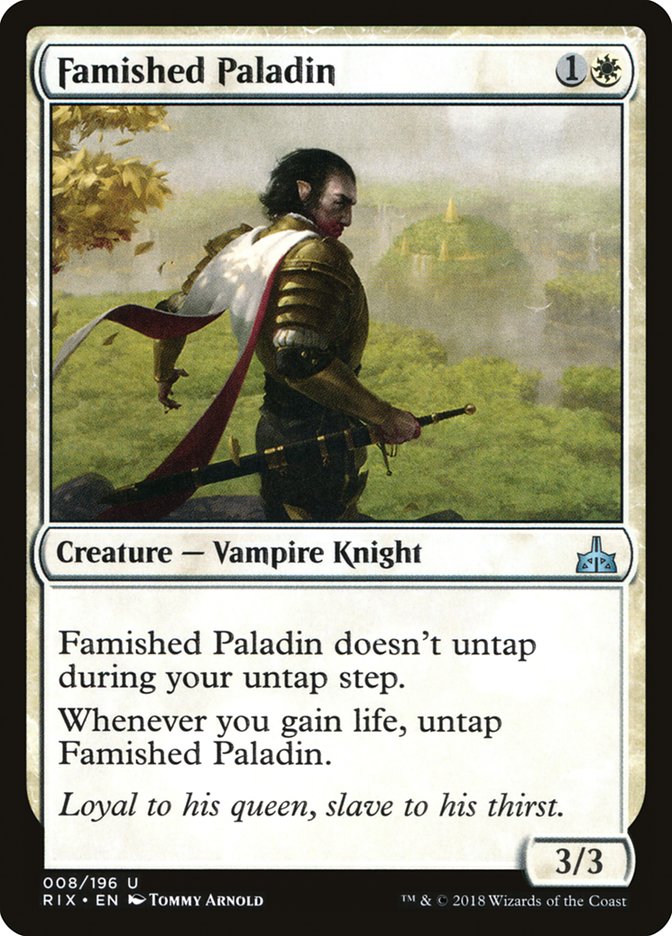 Famished Paladin [Rivals of Ixalan] | Deep Dive Games St. Marys