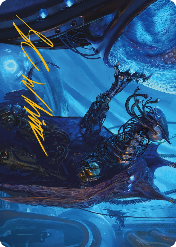 Atmosphere Surgeon Art Card (Gold-Stamped Signature) [Phyrexia: All Will Be One Art Series] | Deep Dive Games St. Marys