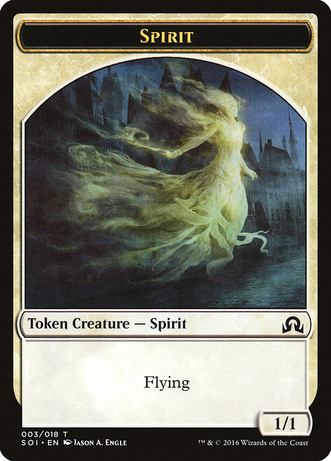 Spirit Token [Shadows over Innistrad Tokens] | Deep Dive Games St. Marys